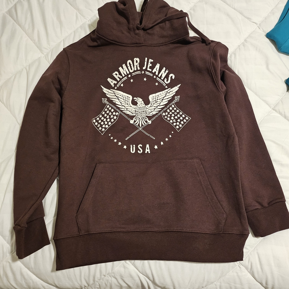 Armor Jeans Men's Brown Hoodie